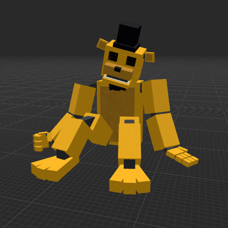 Golden freddy with moving eyes