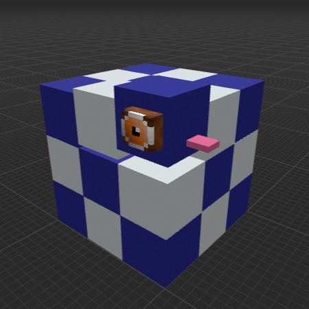 Blue Snake Cube