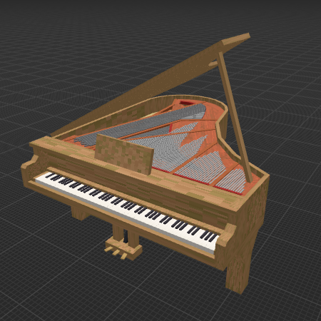 Wooden Grand Piano (Credits: https://block-display.com/bd/grand-piano/ by voidsplit)
