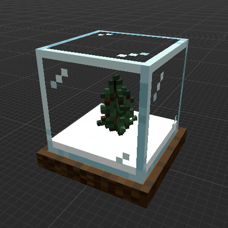 Snow Cube (Spruce Sapling)