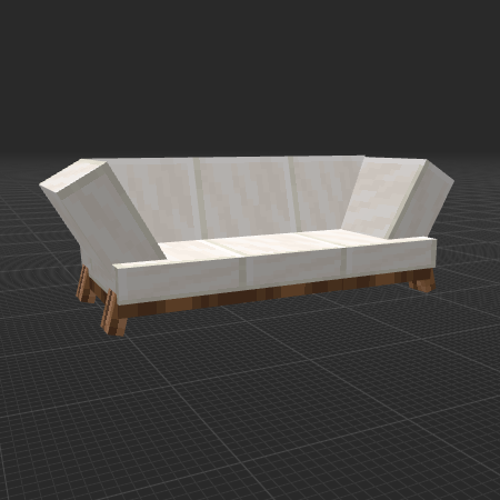 Contemporary white Sofa & Jungle wood