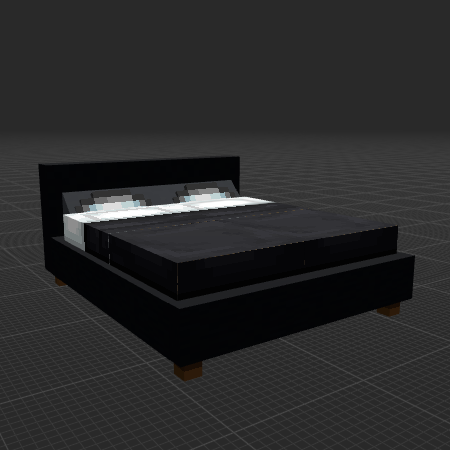 Simple Black Bed