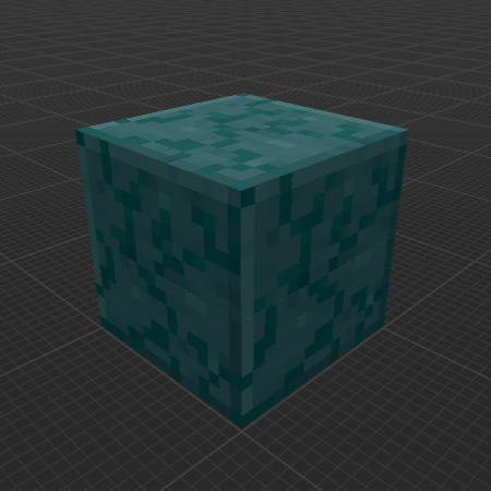 Mossy Blue Smooth Stone (MC Dungeons)