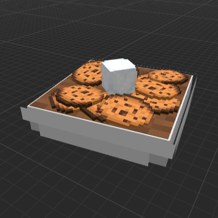 Plate with Cookies and Milk