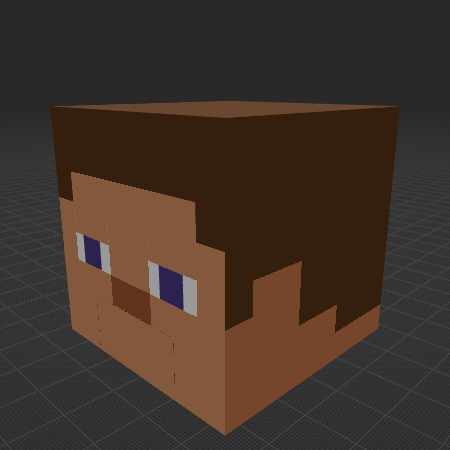 Steve Face Rig [Talking & Looking Around]