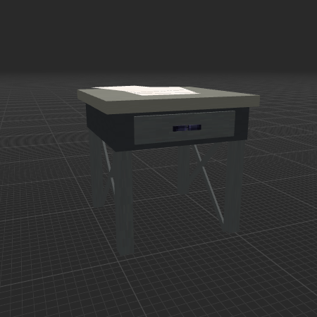 Desk with draw