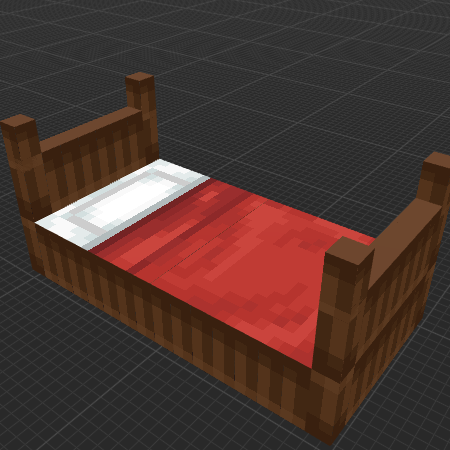 Wooden bed