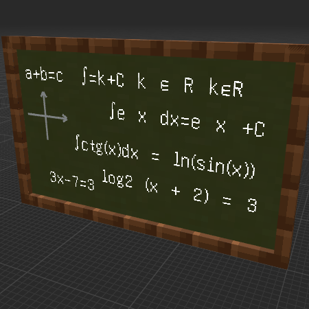 Math desk wall