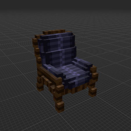 black armchair