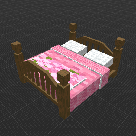 Pink Double Bed Cover