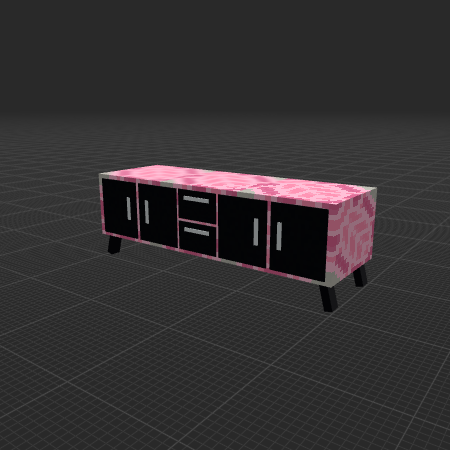 Modern Pink Tropicana Dresser