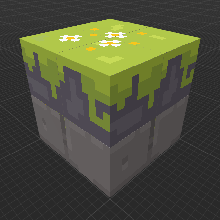 Mossy Golem Side Bricks (Legends)