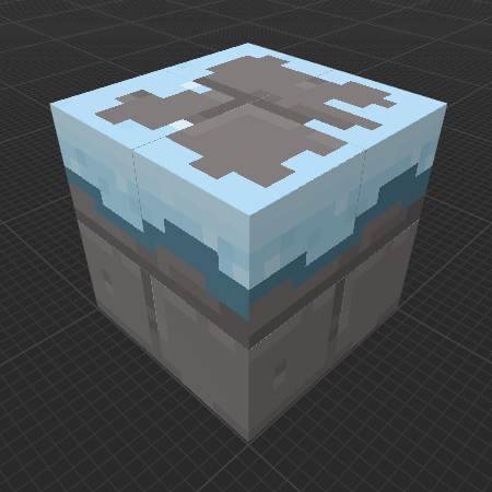 Snowy Skeleton Stone Bricks 1 (Legends)