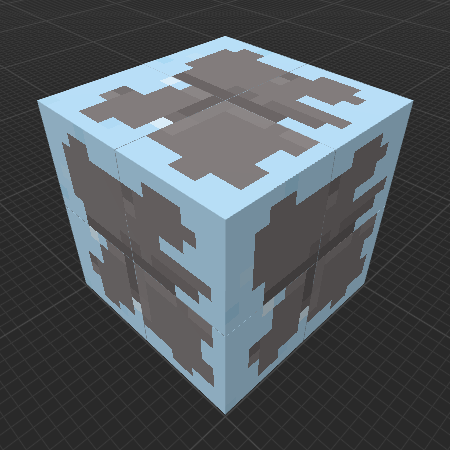 Snowy Skeleton Stone Bricks 2 (Legends)