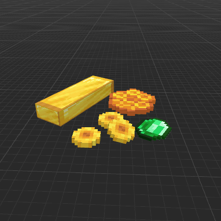 Gold ingot coins