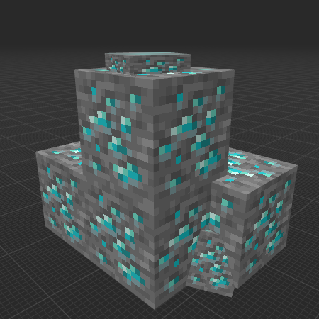 realistic diamond ore