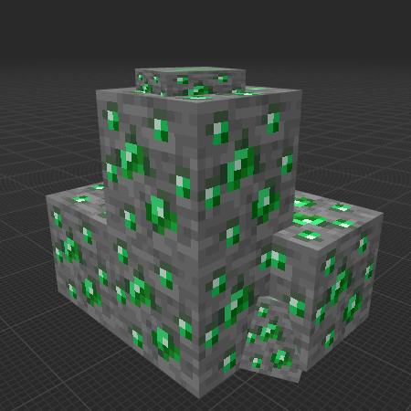 realistic emerald ore