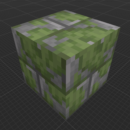 Stronghold Mossy Stone Bricks (Dungeons)