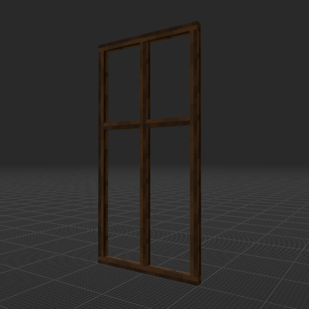 Dark Oak window frame