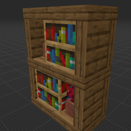 Wooden bookshelf