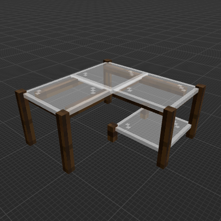 Modular glass table