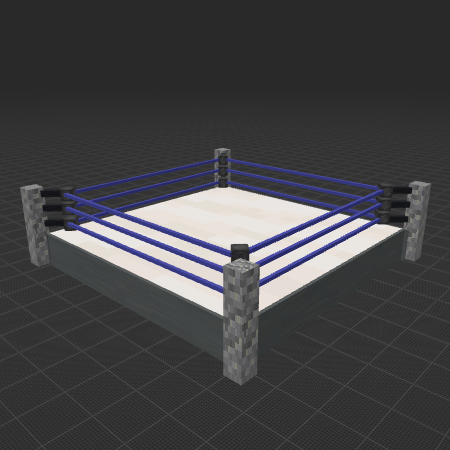 Pro Wrestling Ring (Blue Ropes)