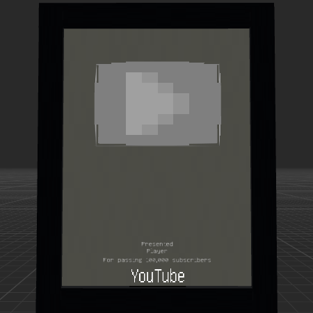 silver youtube button