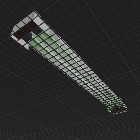 Flourescent lamp without cover