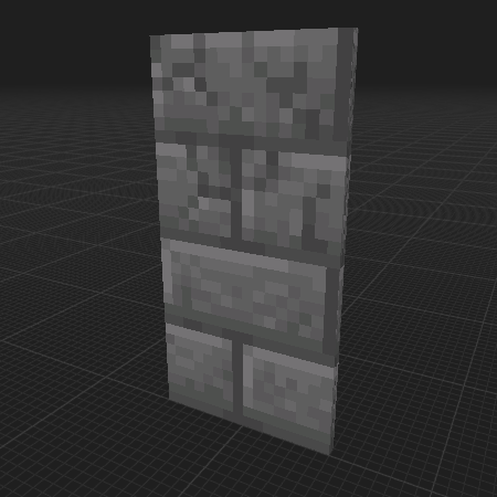 Hidden stone brick door