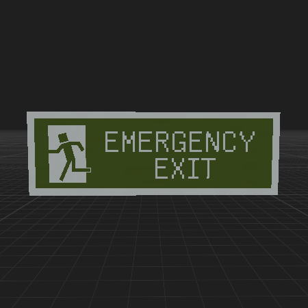 Emergency Exit Sign