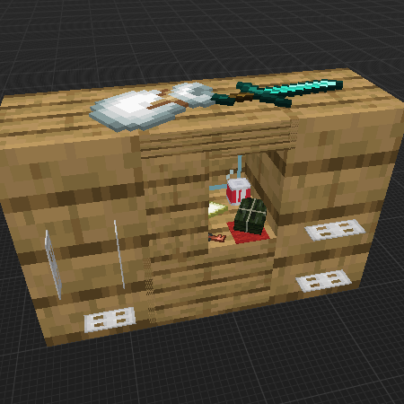 Wardrobe with things