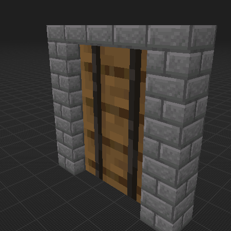 castel door with animation