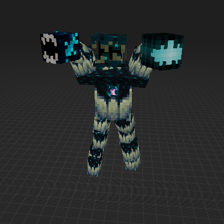 Sculk with 3 heads