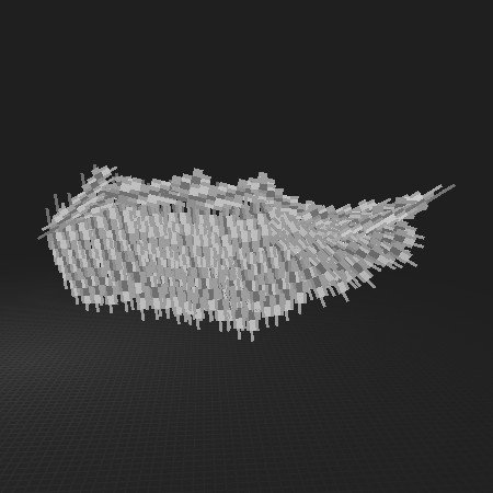 very large wing animation