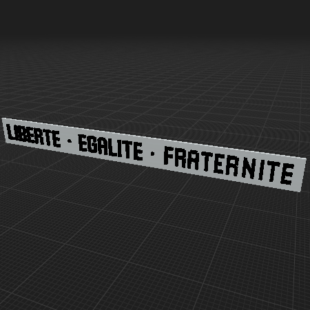 panneau liberté égalité fraternité