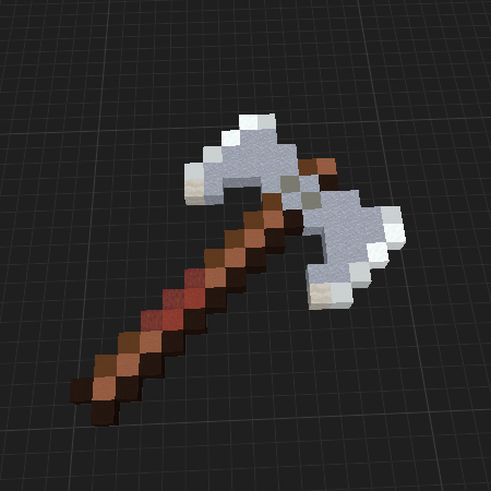 Double Sided Axe (Vanilla blocks)