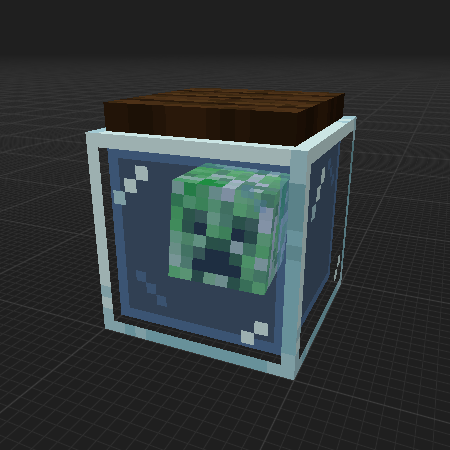 Creeper head in jar