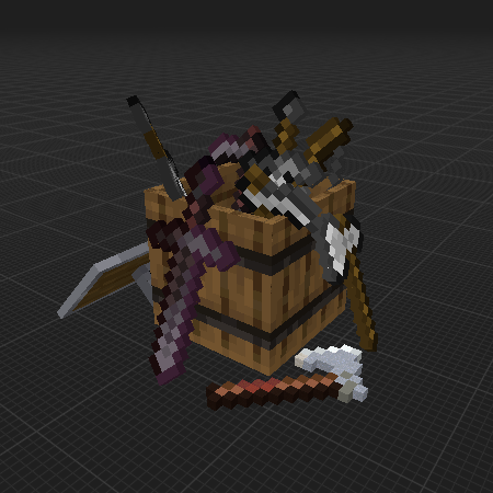 Barrel With Weapons