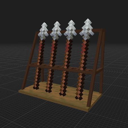 Spear Stand (Vanilla blocks)