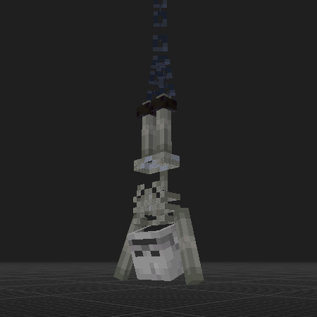 Hanging Skeleton (Vanilla blocks)