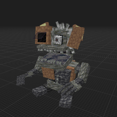 Withered Monkey animatronic