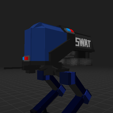 Swat Robot Guarding [Animated]