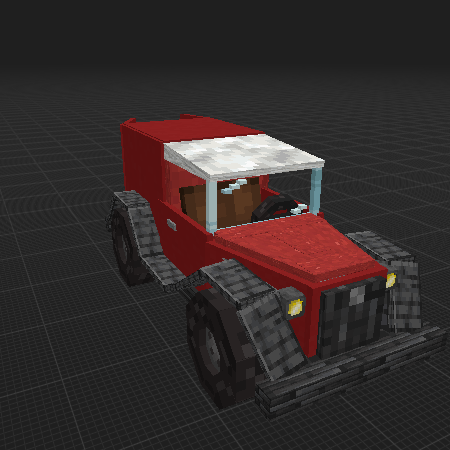 Red retro truck
