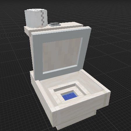 Toilet with paper