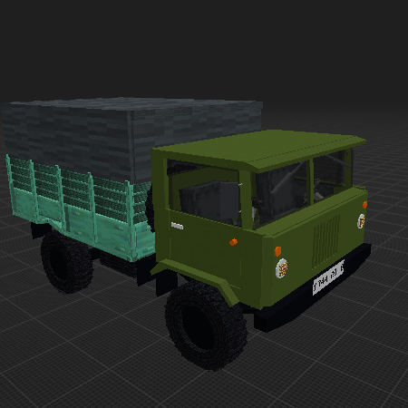 GAZ-66 with tent