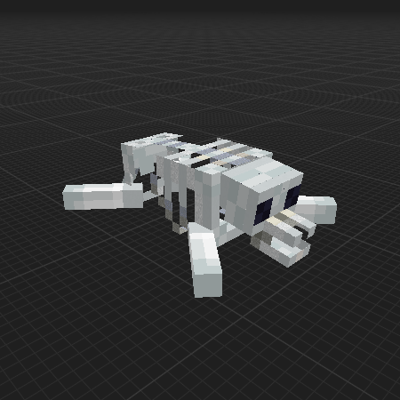 Wolf Skeleton V2 (Vanilla Blocks)