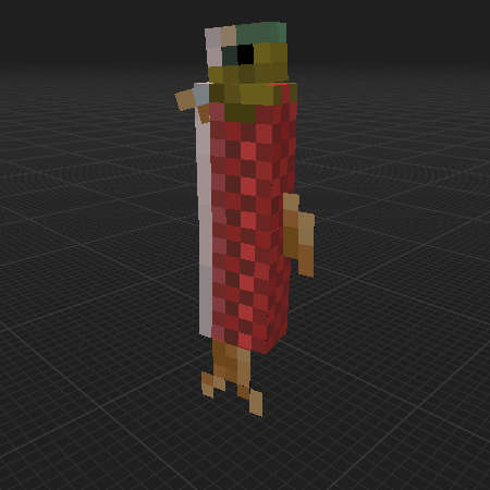 Vertical centered Large Salmon corpse