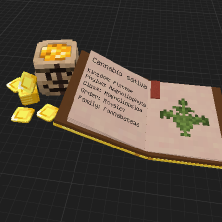 Book on Weed with coins