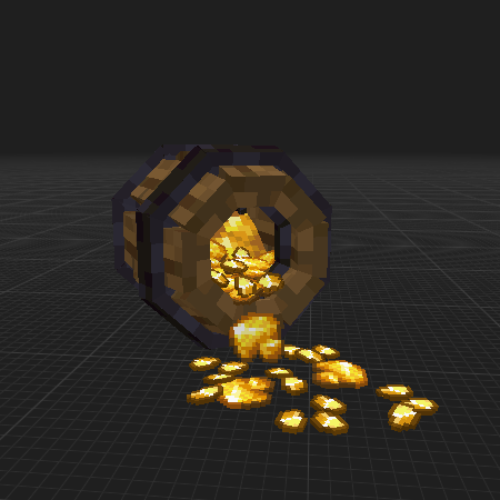 Barrel With Gold