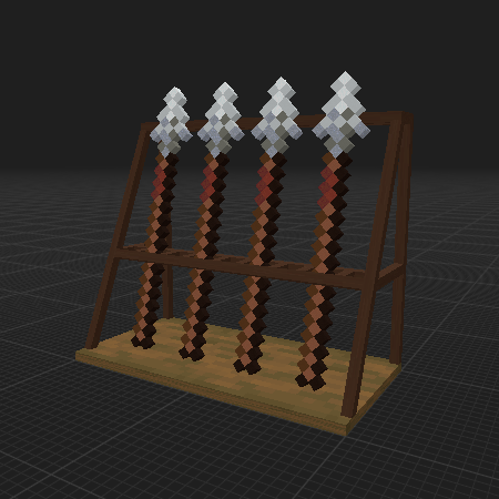 Spear Stand (Vanilla blocks)